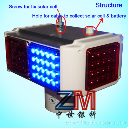 solar traffic warning light